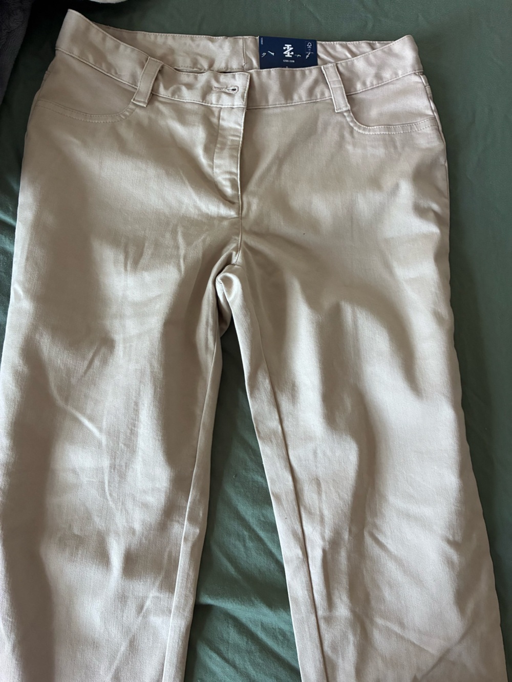 IZOD Women’s Khaki Stretch Pants Size 5 NWT